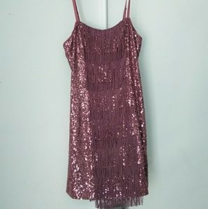 Bebe Mauve Pink Mini Dress